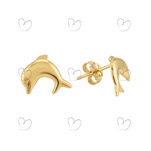Brinco Golfinho Ouro 18k