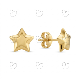 Brinco Estrela G Ouro 18k