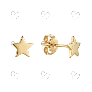 Brinco Estrela P Ouro 18k