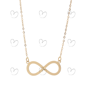 Gargantilha Infinito com Estrela Diamantada Ouro 18k