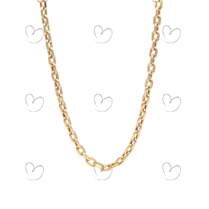 Corrente Cartier Cadeado Grossa 62cm Ouro 18k