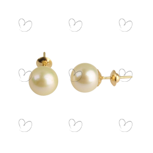 Brinco Pérola 8mm Ouro 18k