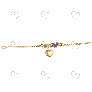 Pulseira Milano Moment Borboleta Ouro 18k