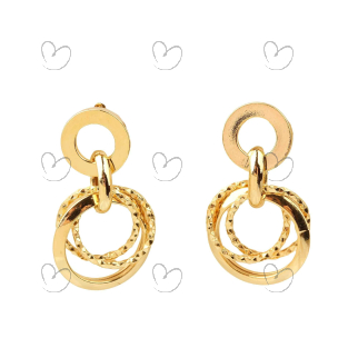 Brinco Elos Redondo Pequeno Ouro 18k