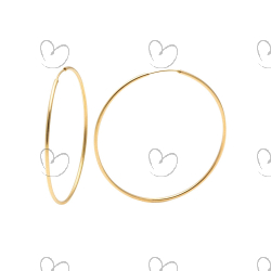 Brinco Argola Oco 0.9mm Ouro 18k