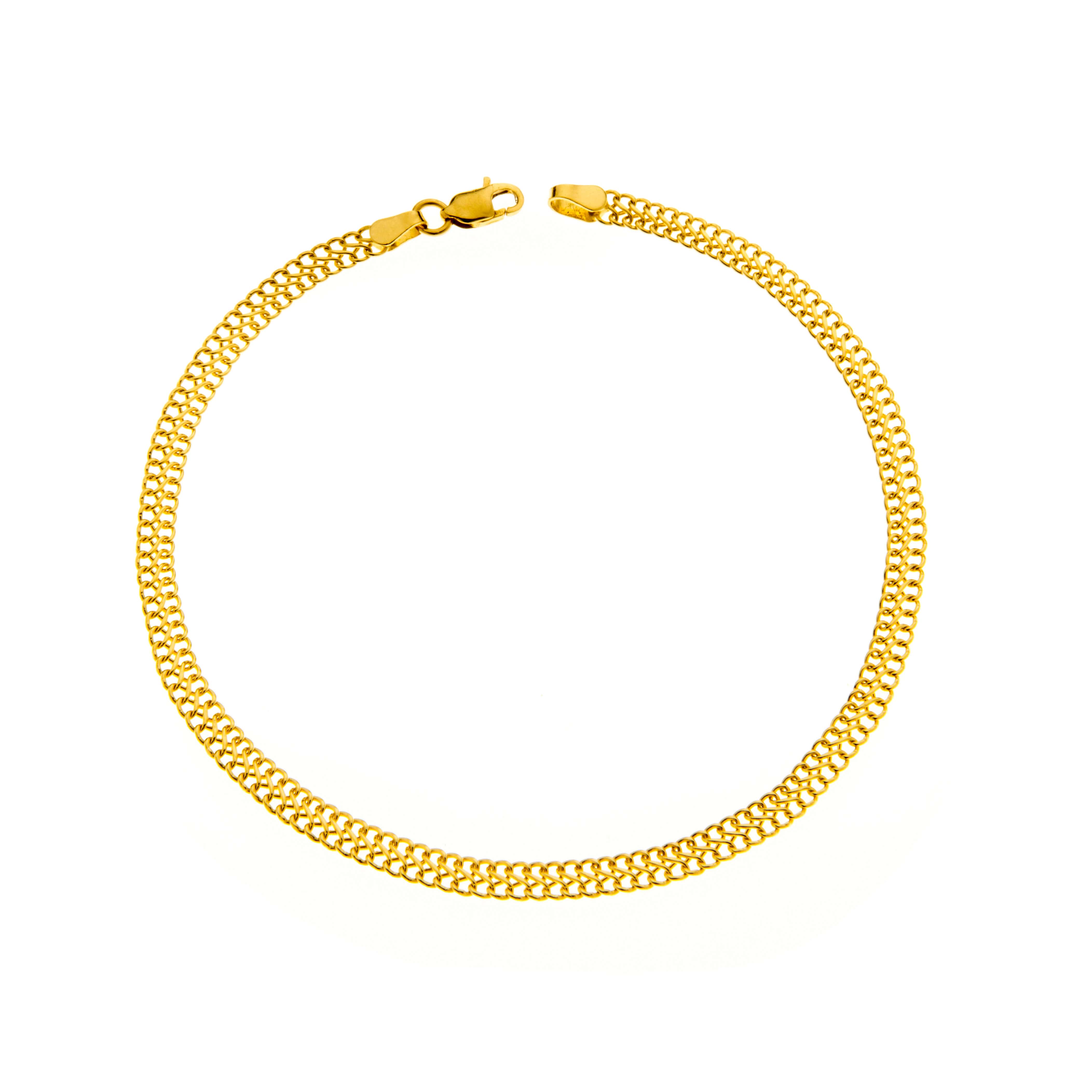 Pulseira Lacraia Fina PP Ouro 18k