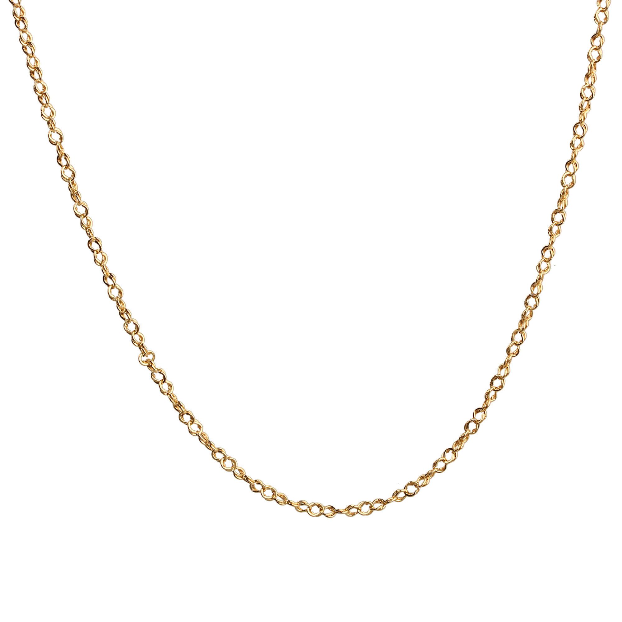 Corrente Malha Meia Corda Ouro 18k