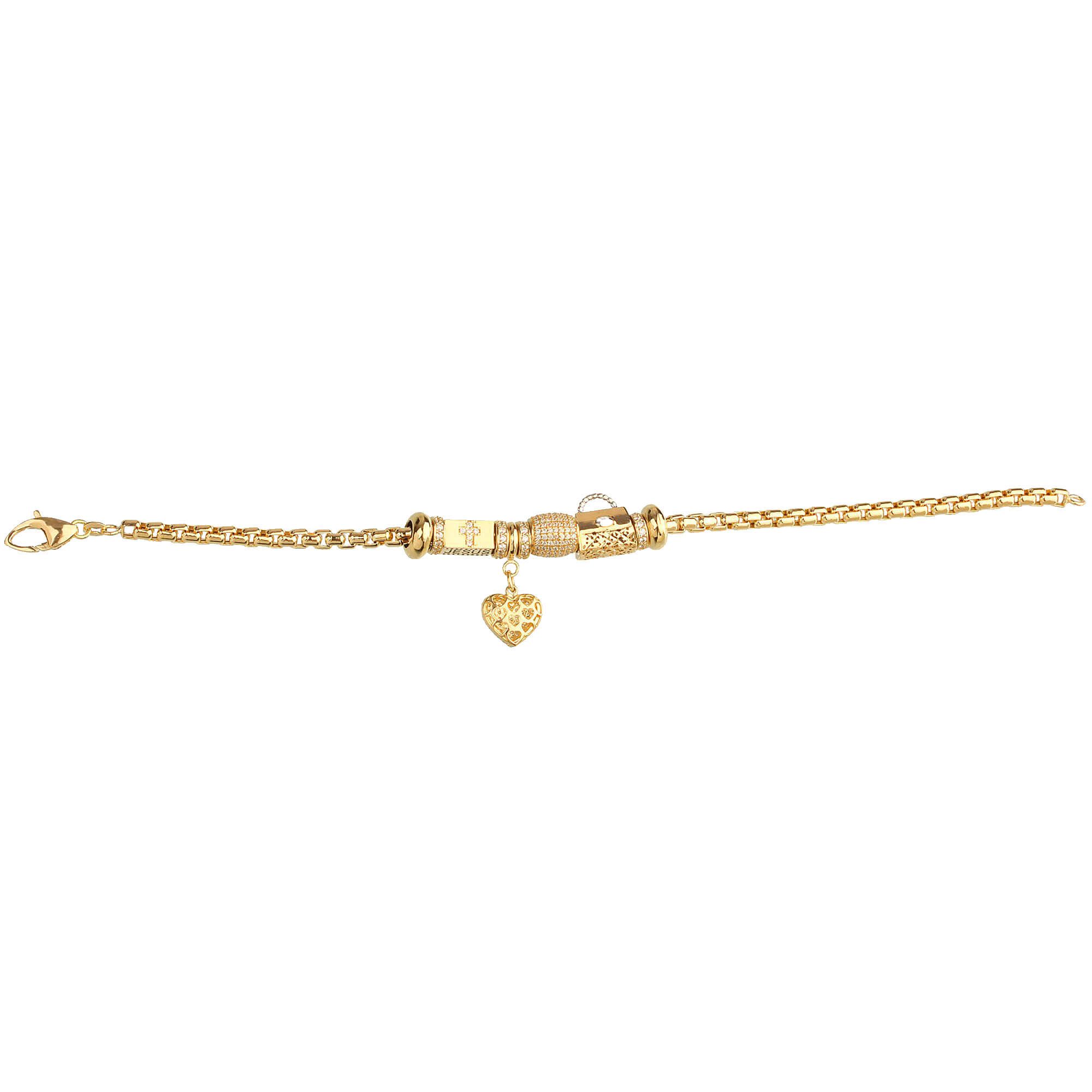 Pulseira Milano Moment Jesus Ouro 18k